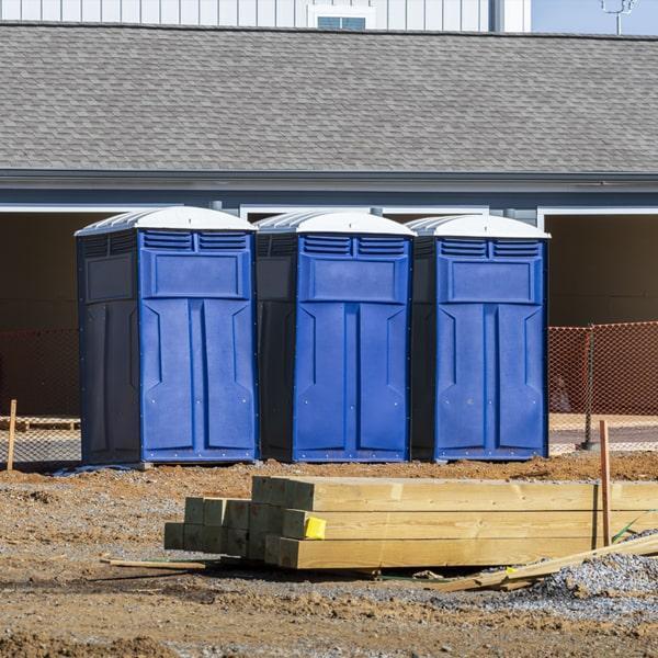 Heavy-duty construction site porta potty in Pemberton, New Jersey